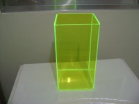 VASO FLUORESCENTE 10cm x 10 cm - 15 cm altura
